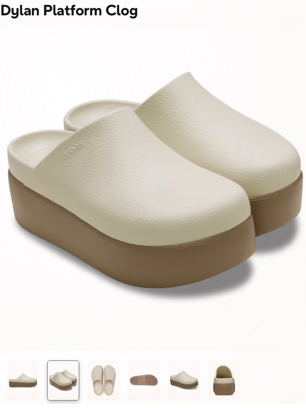NWT CROCS Dylan Platform Clog Size 7